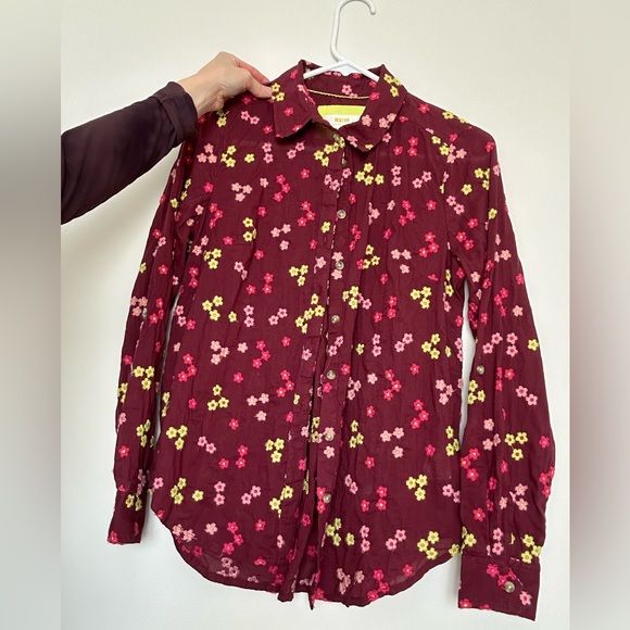 Anthropology Maeve Embroidered Floral Blouse - Picture 3 of 4